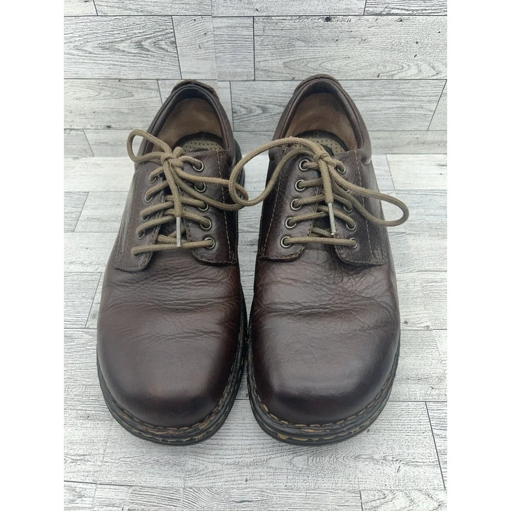 Born Hutchins II Mens Brown‎ Leather Casual Oxfords Size 10 M6660
